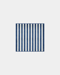 Custom eco-friendly beach towel LA SERVIETTE PARIS - Ocean Blue / Cream