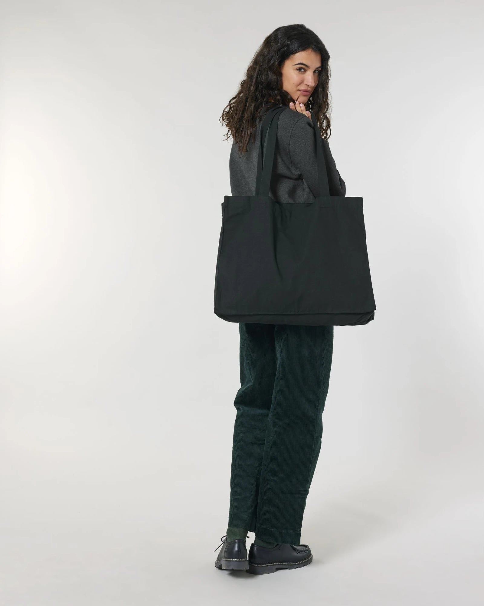 Custom recycled canvas shopping bag Stanley/Stella - Black