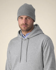 Custom organic cotton beanie Stanley/Stella Fisherman - Mid Heather Grey