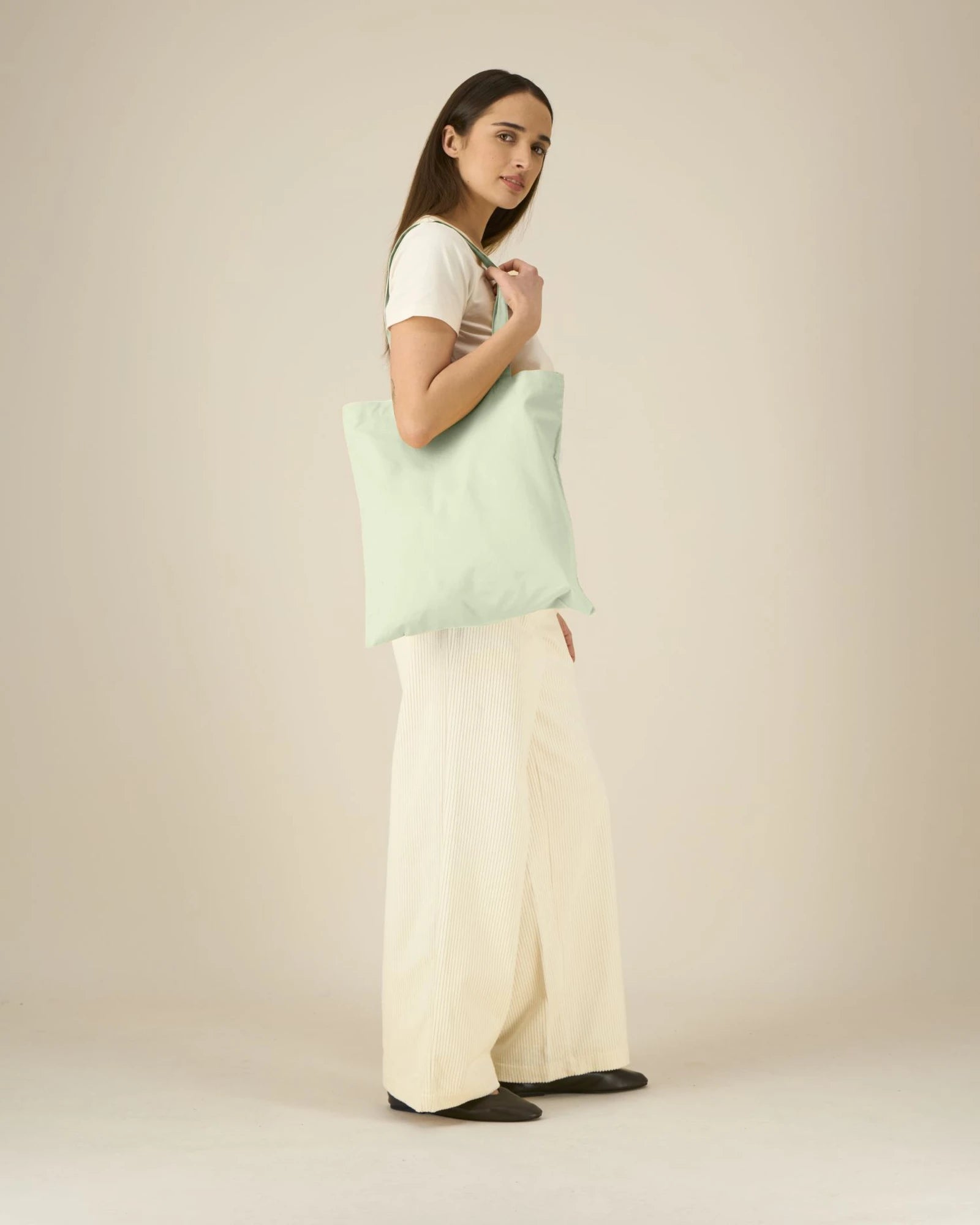 Custom organic cotton tote bag Stanley/Stella Light - Stem Green