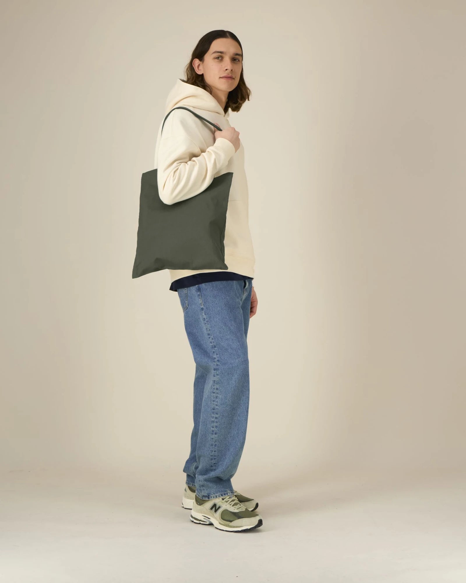 Custom organic cotton tote bag Stanley/Stella Light - Khaki