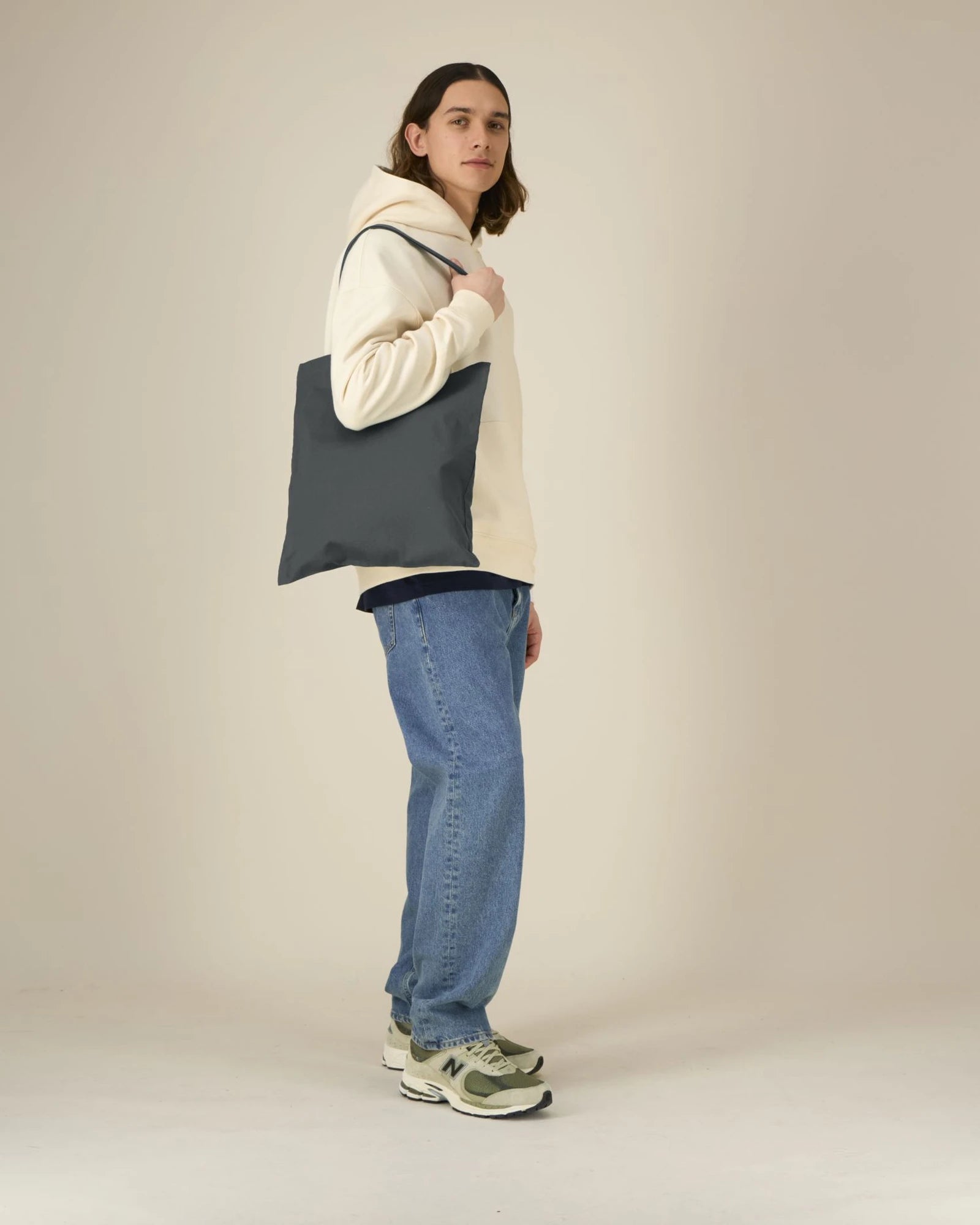 Custom organic cotton tote bag Stanley/Stella Light - Anthracite