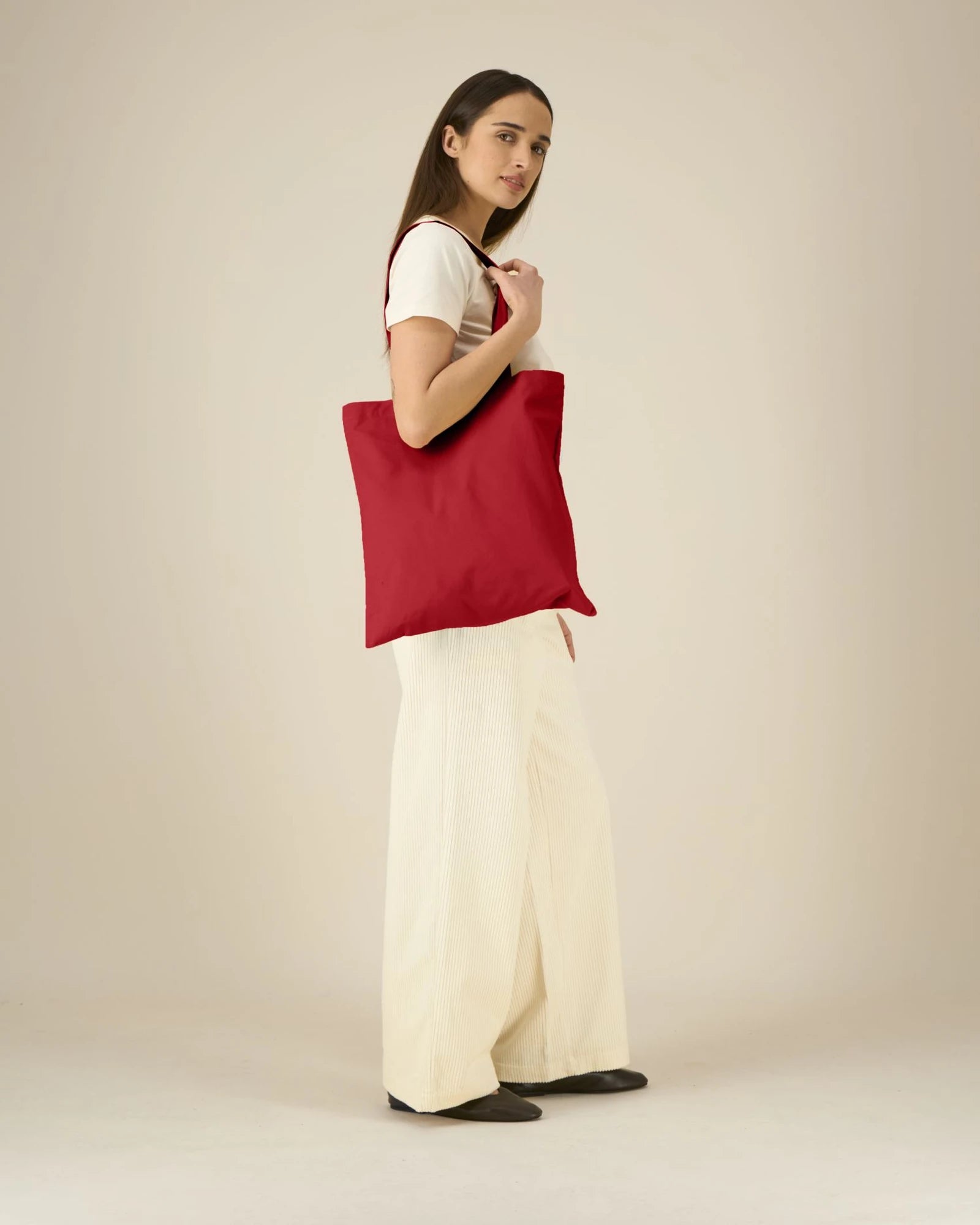 Custom organic cotton tote bag Stanley/Stella Light - Red