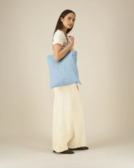 Custom organic cotton tote bag Stanley/Stella Light - Sky Blue
