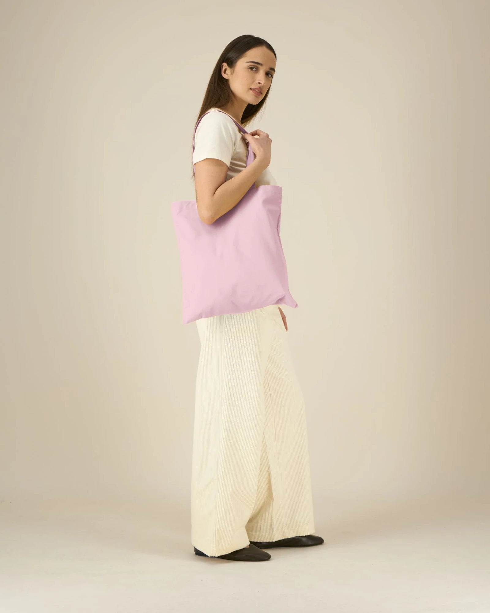Custom organic cotton tote bag Stanley/Stella Light - Cotton Pink