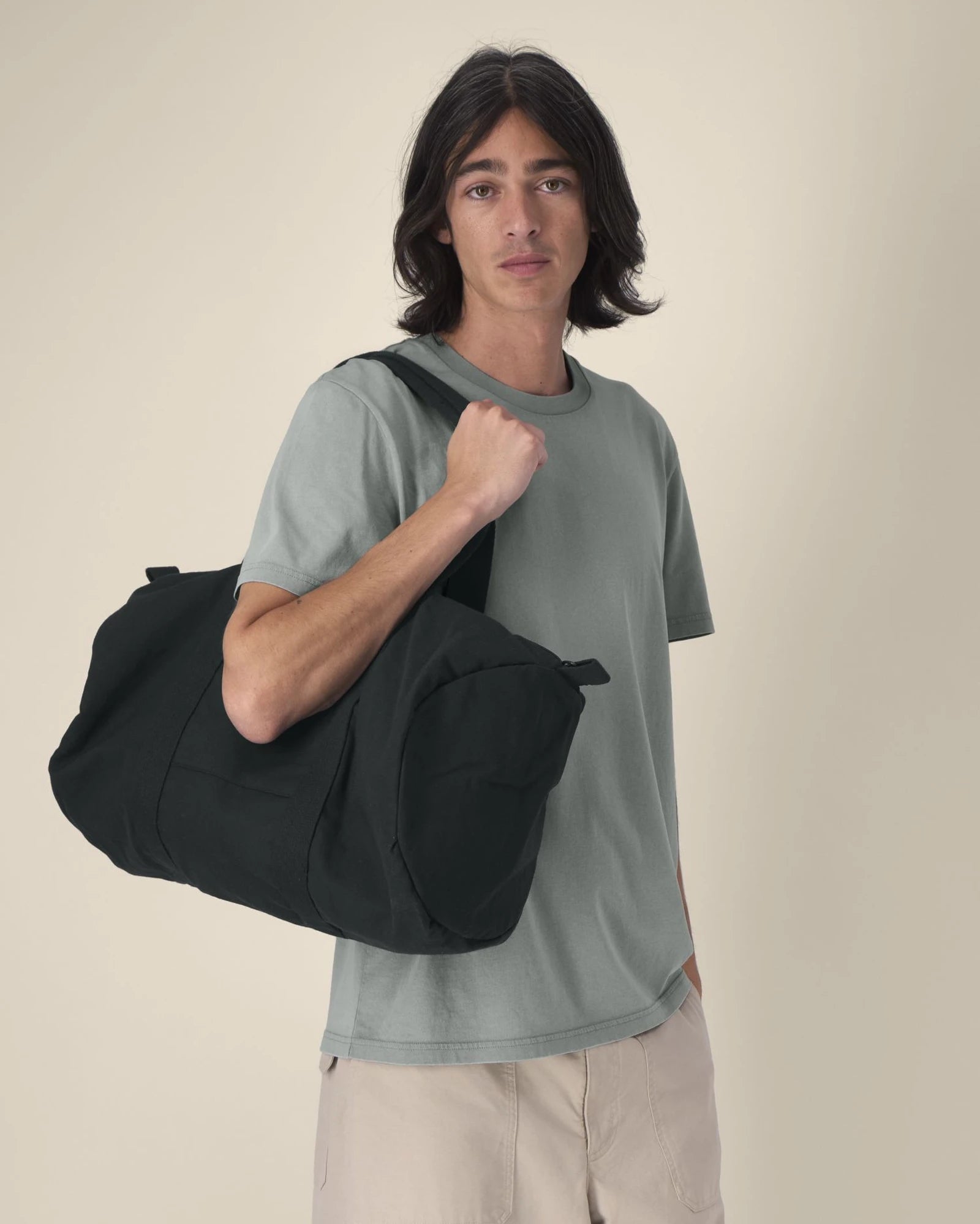 Custom recycled canvas duffle bag Stanley/Stella - 1