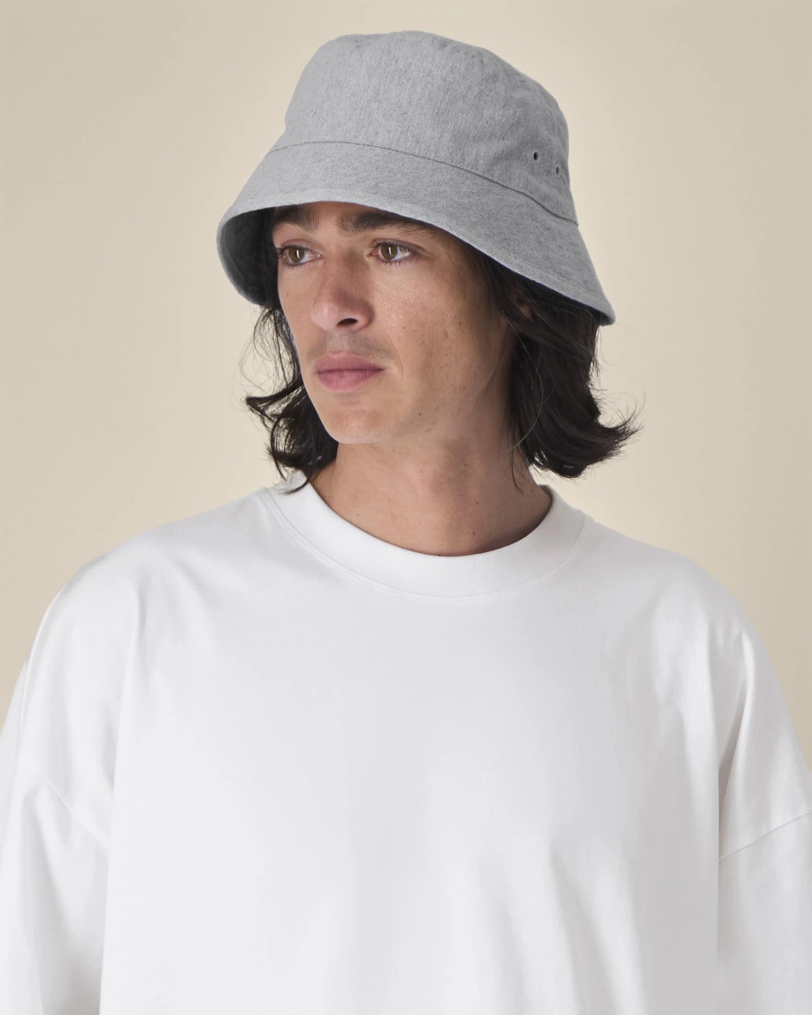 Custom recycled bucket hat Stanley/Stella - Heather Grey