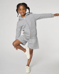 Branded organic cotton children's shorts Stanley/Stella - Heather Grey