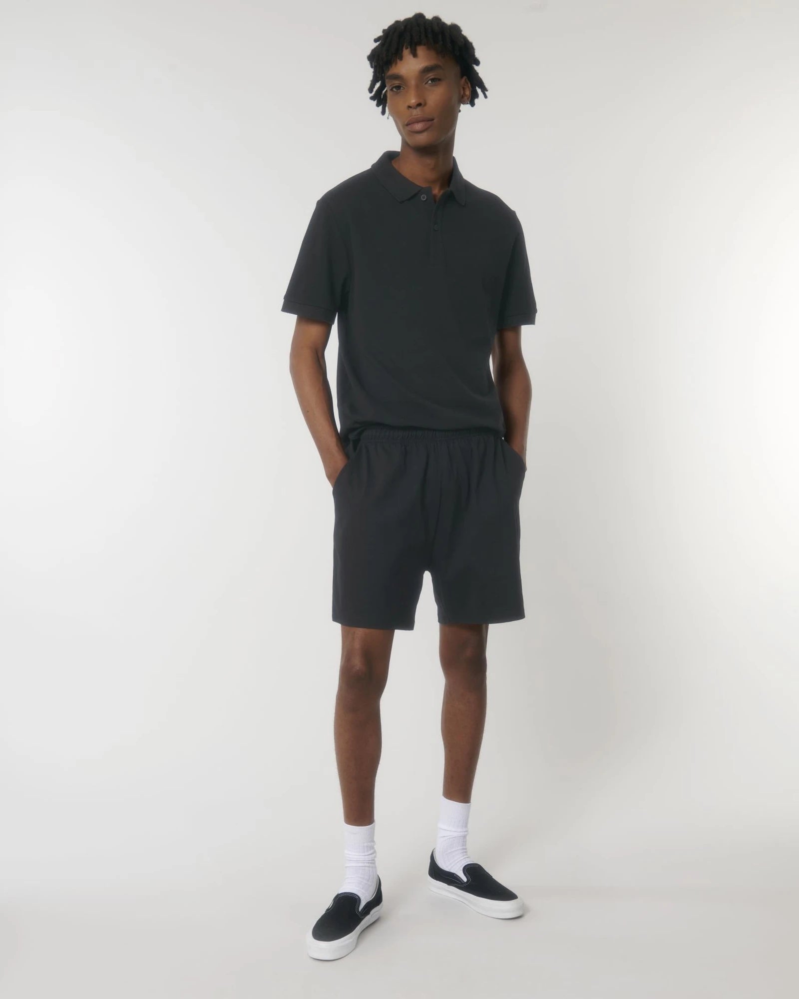 Custom organic cotton shorts Stanley/Stella Waker - Black