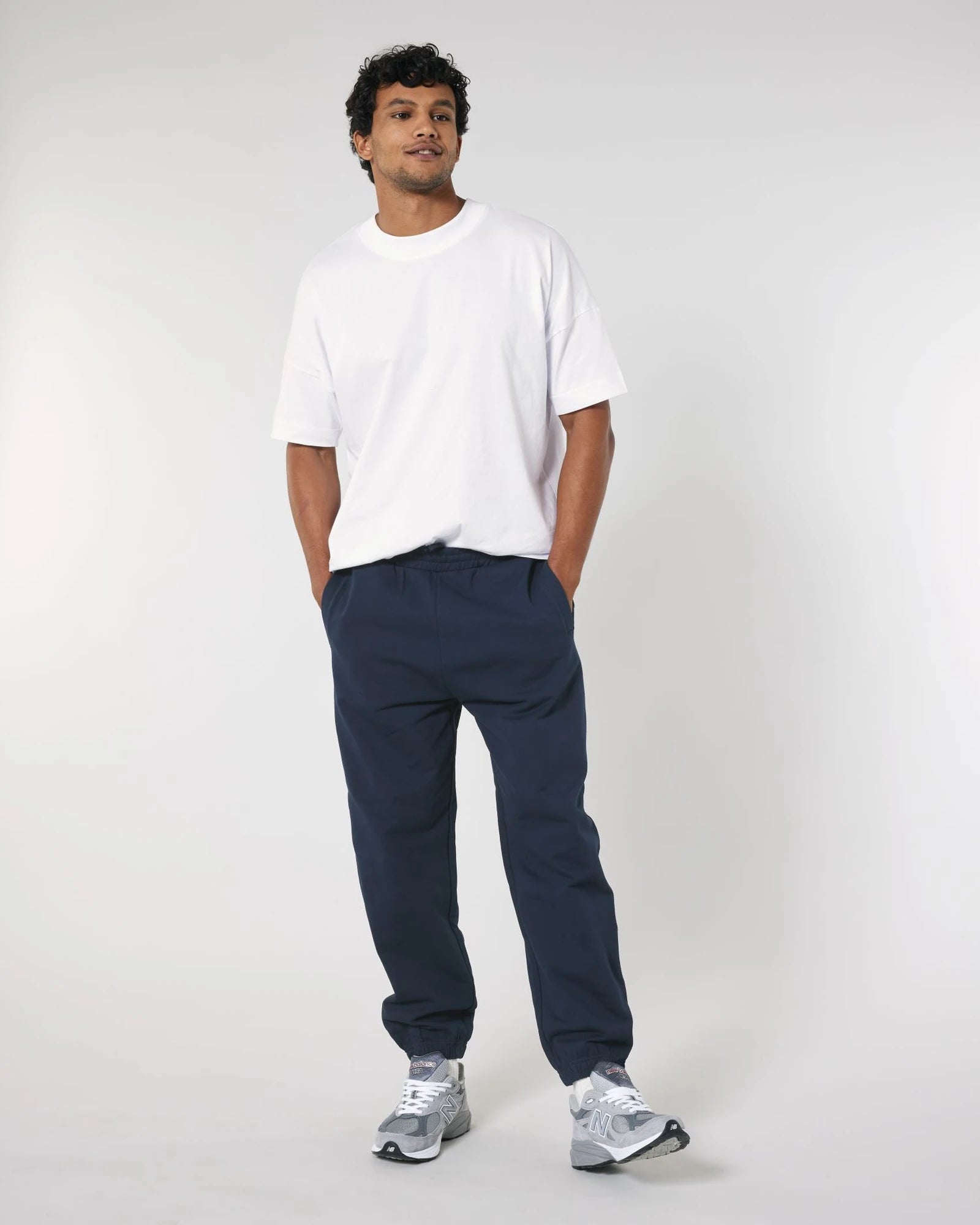 Custom organic cotton jogging pants Stanley/Stella Jammer - French Navy