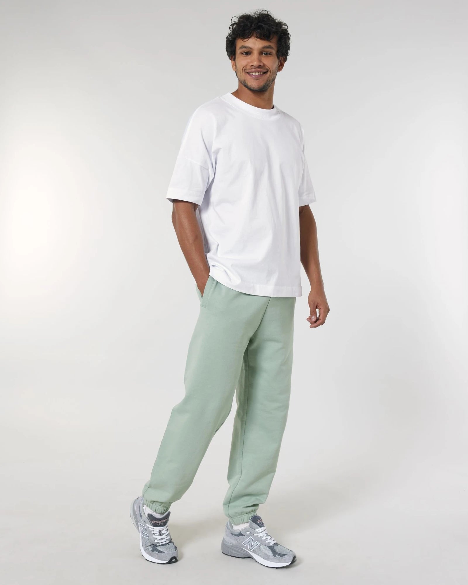 Custom organic cotton jogging pants Stanley/Stella Jammer - Aloe