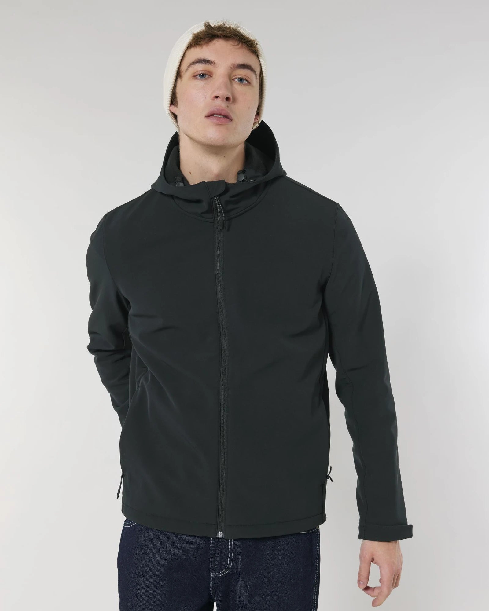 Custom recycled softshell jacket Stanley/Stella Discoverer - Black