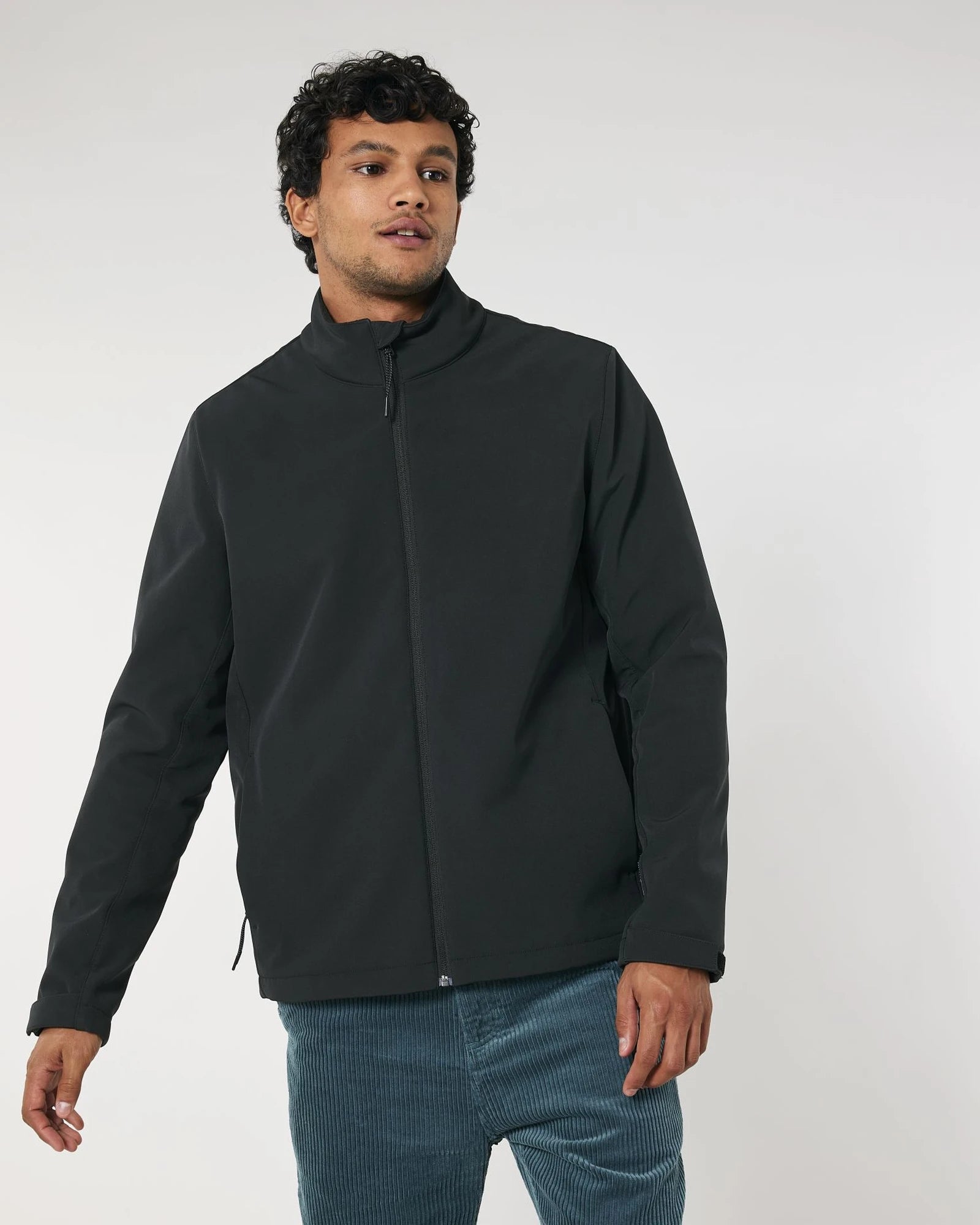 Custom recycled softshell jacket Stanley/Stella Navigator - Black