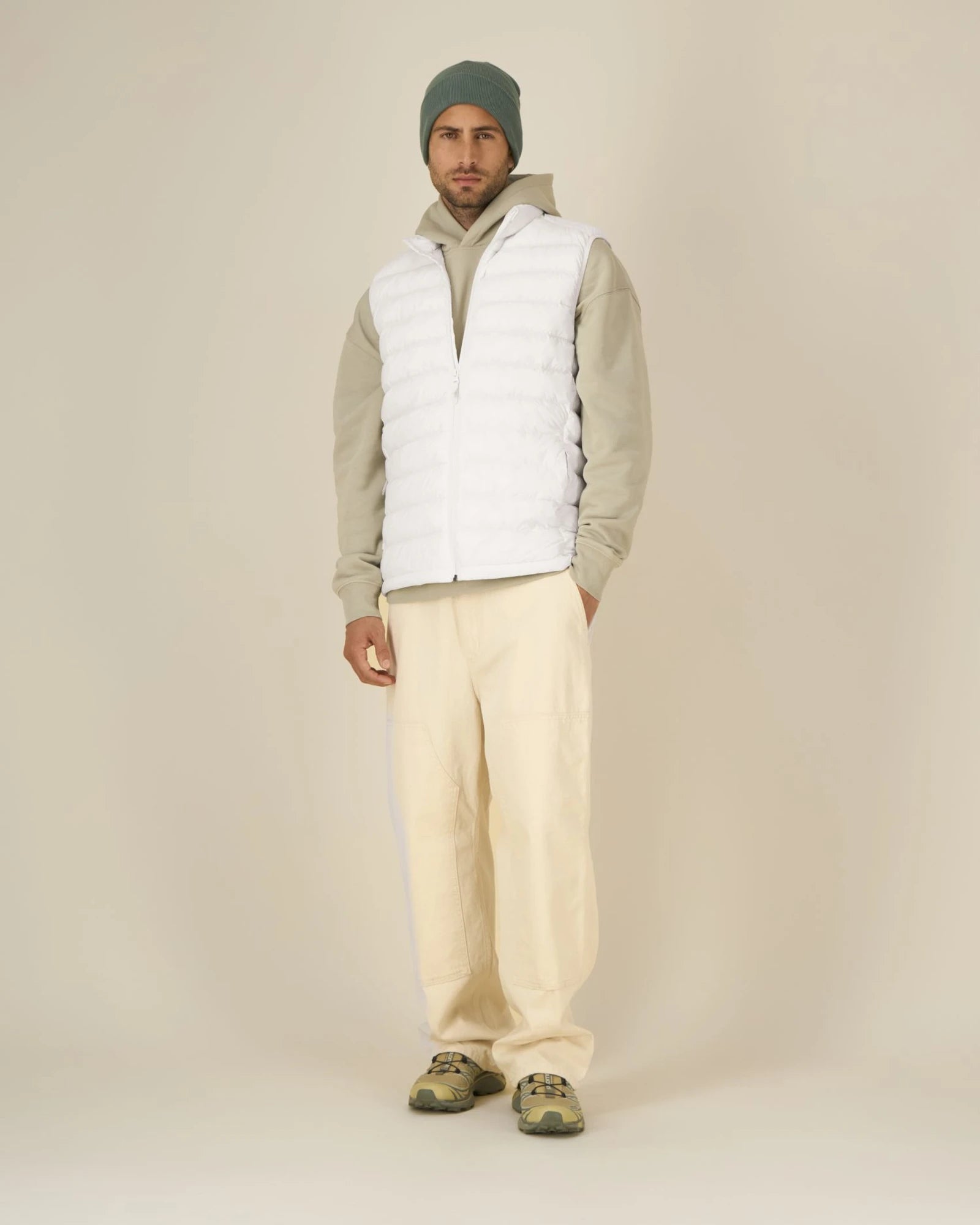 Custom recycled nylon vest Stanley/Stella Climber 2.0 - Off White
