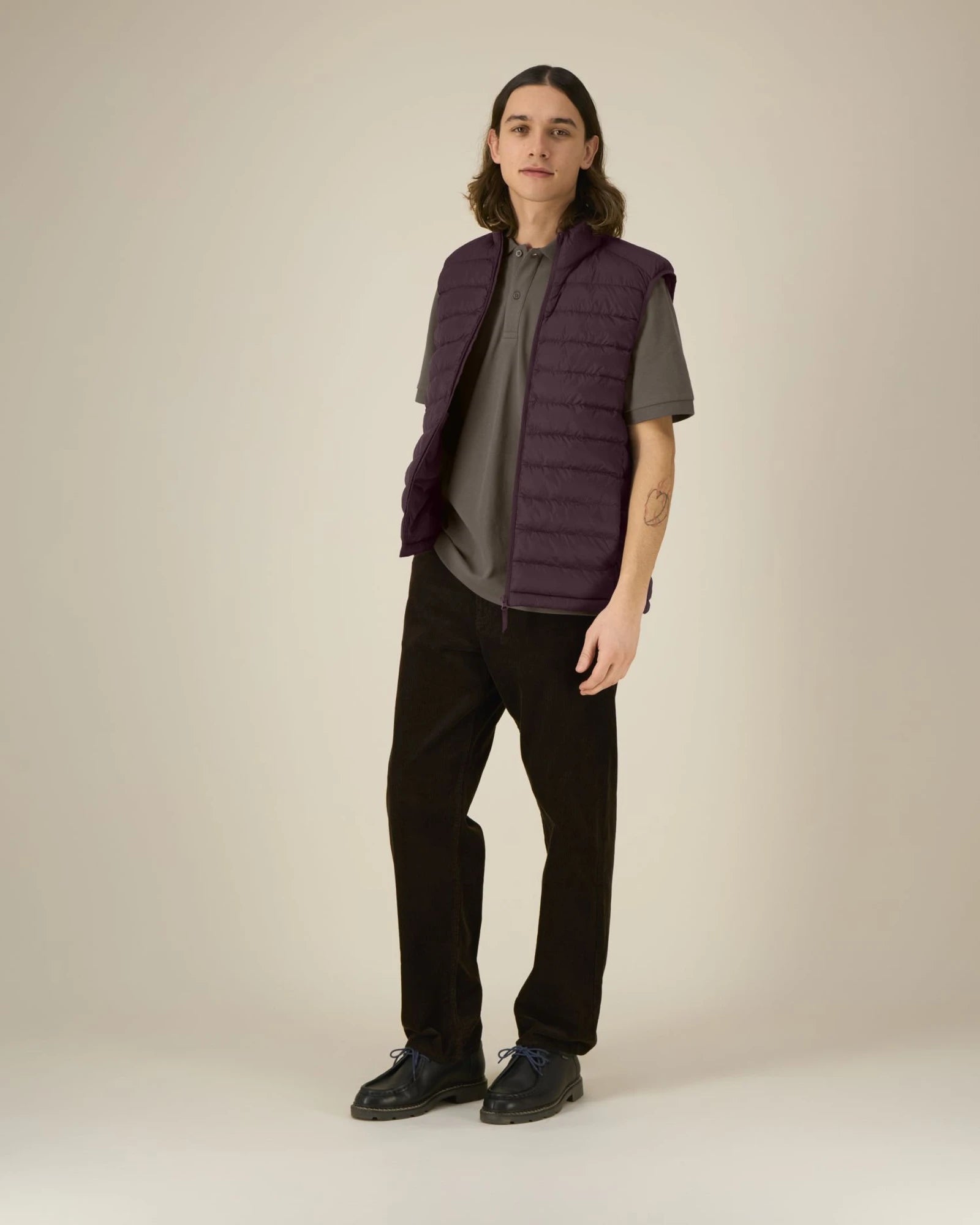 Custom recycled nylon vest Stanley/Stella Climber 2.0 - Red Brown