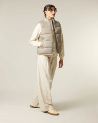 Custom recycled polyester puffer vest Stanley/Stella - Desert Dust