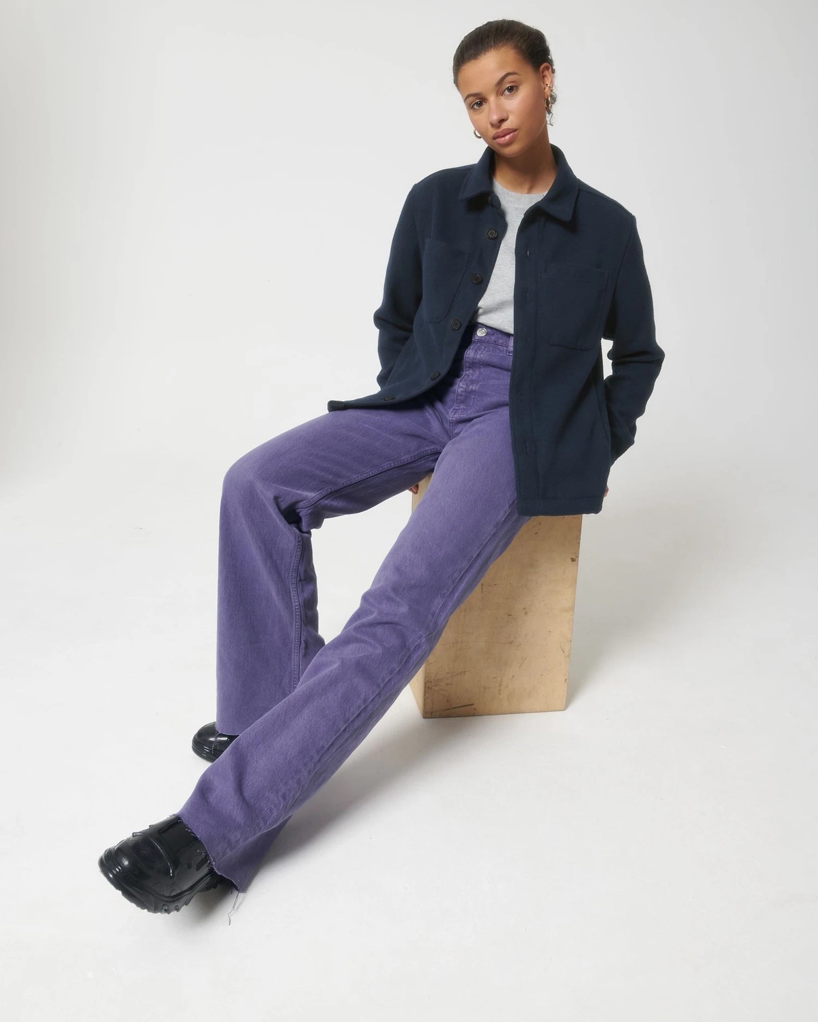 Stanley/Stella River recycled polyester customisable jacket - French Navy