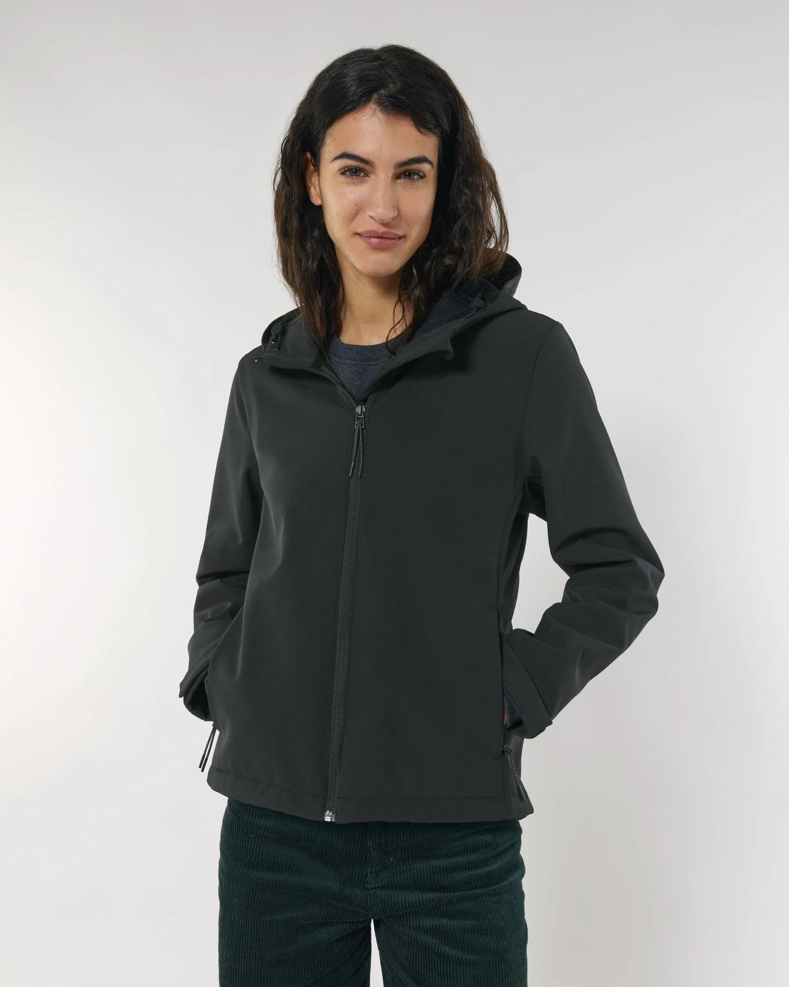 Custom softshell jacket Stanley/Stella Discoverer - Black