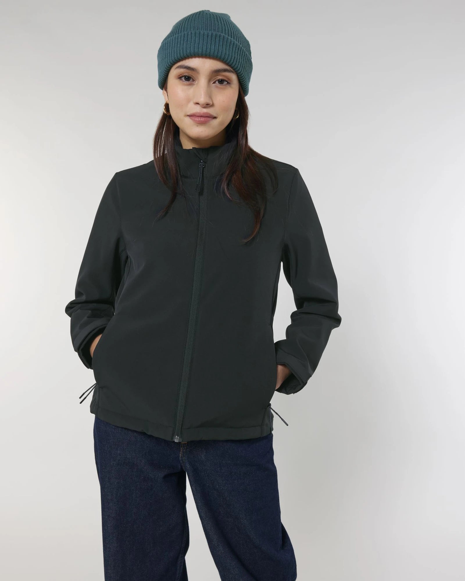 Custom recycled softshell jacket Stanley/Stella Navigator - Black