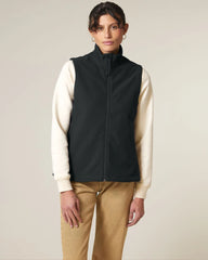Custom recycled softshell vest Stanley/Stella Trail Blazer - Black