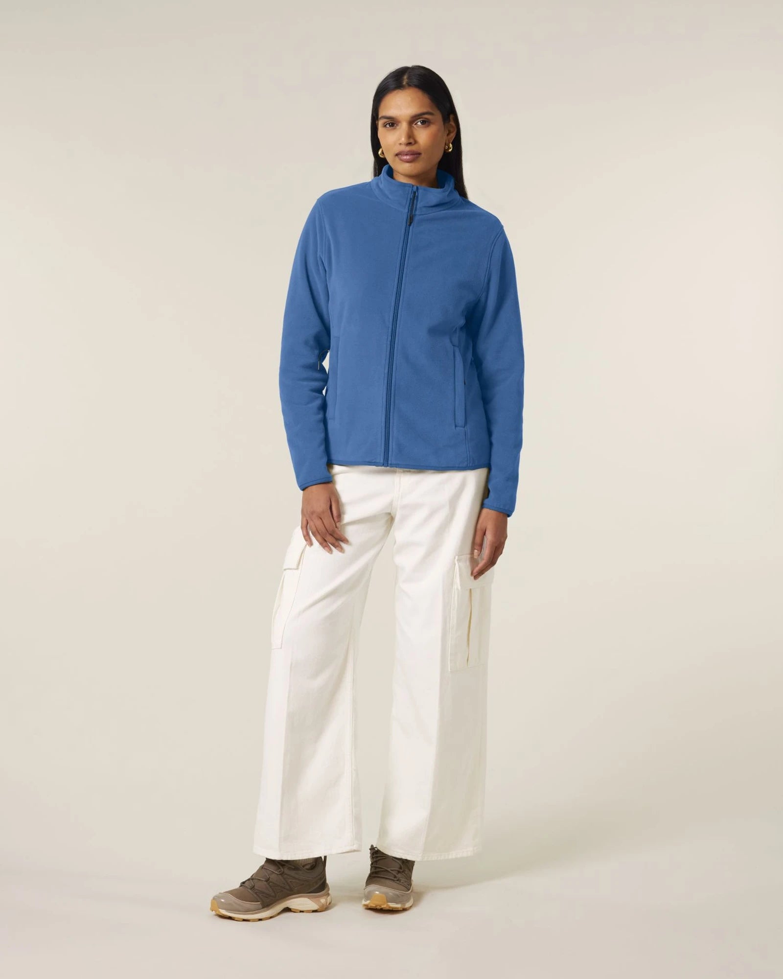 Custom recycled fleece jacket Stanley/Stella Guider - Mindful Blue