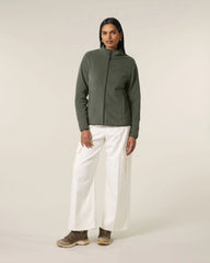 Custom recycled fleece jacket Stanley/Stella Guider - Khaki