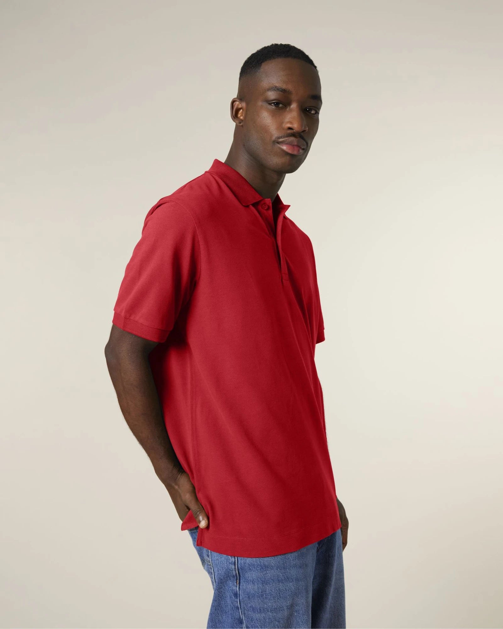 Custom organic cotton polo Stanley/Stella Prepster 2.0 - Red