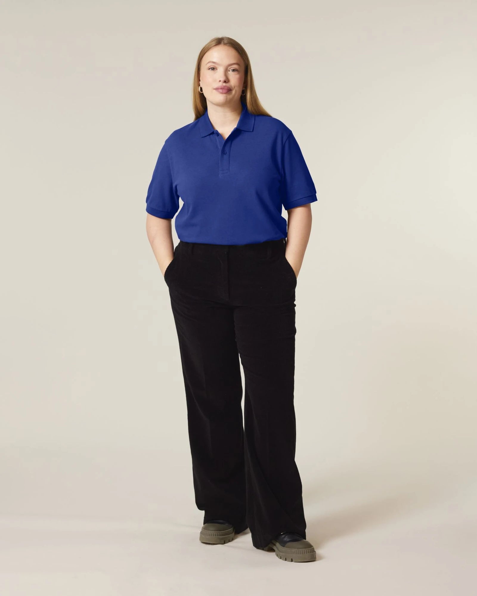 Custom organic cotton polo Stanley/Stella Prepster 2.0 - Worker Blue