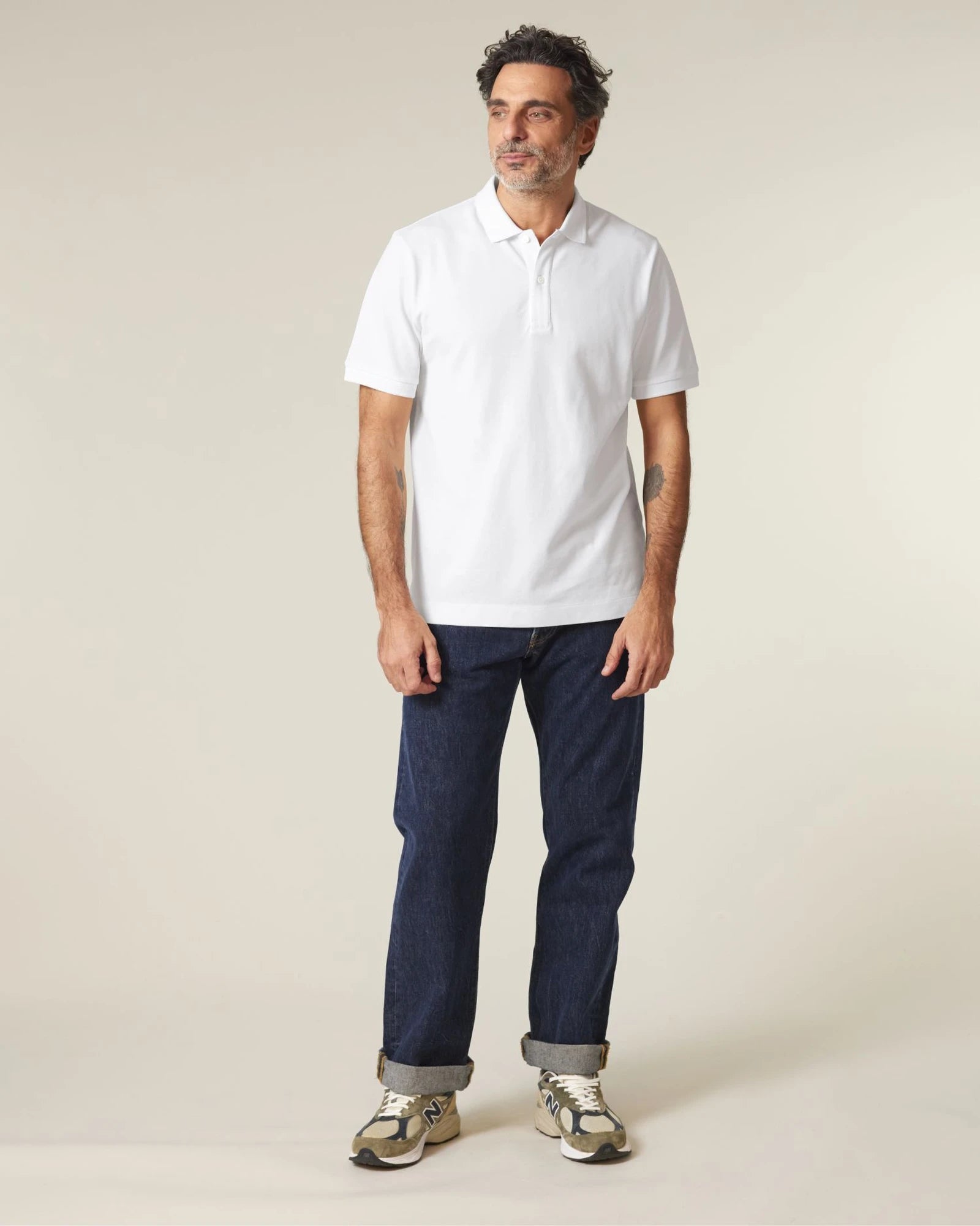 Custom organic cotton polo Stanley/Stella Prepster 2.0 - White