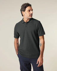 Custom organic cotton polo Stanley/Stella Prepster 2.0 - Dark Heather Grey