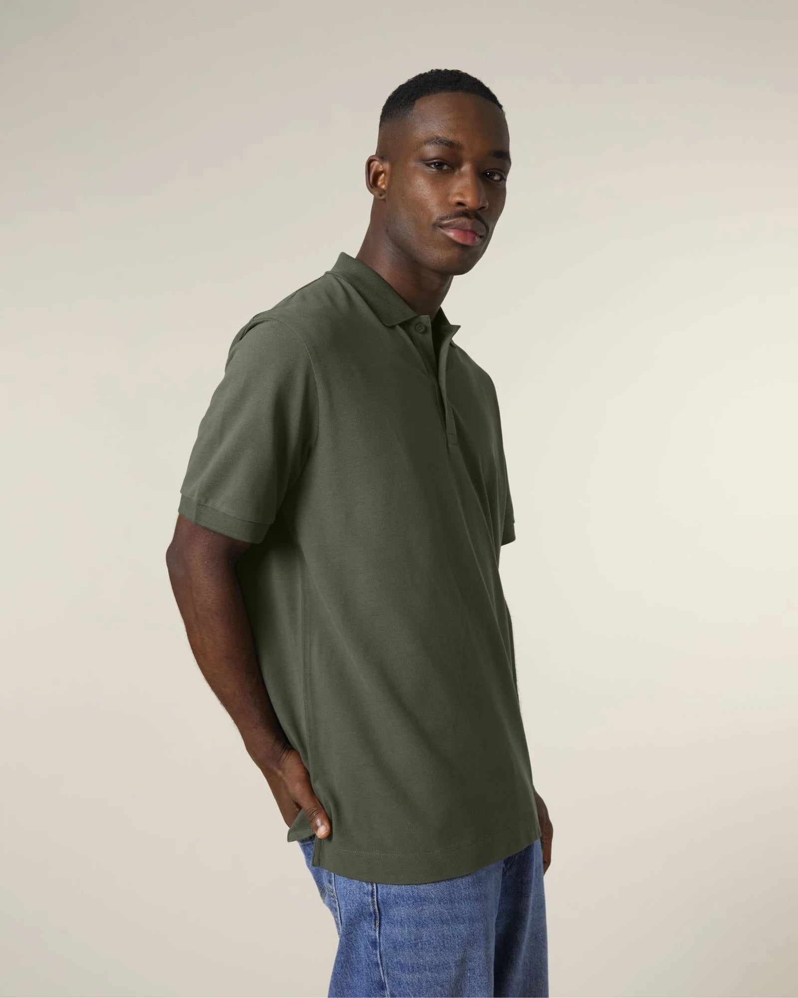 Custom organic cotton polo Stanley/Stella Prepster 2.0 - Khaki
