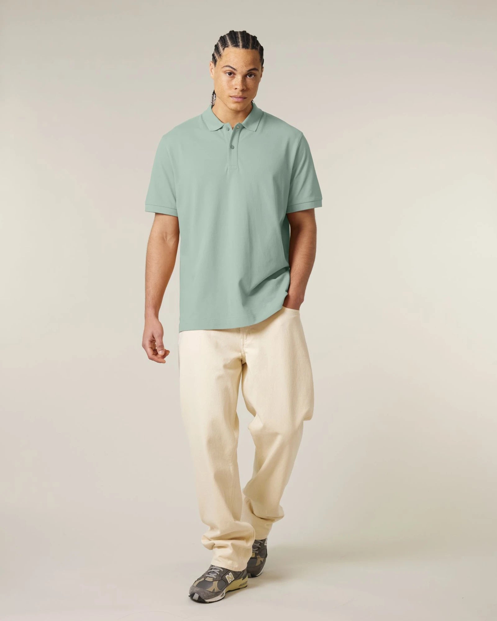 Custom organic cotton polo Stanley/Stella Prepster 2.0 - Aloe