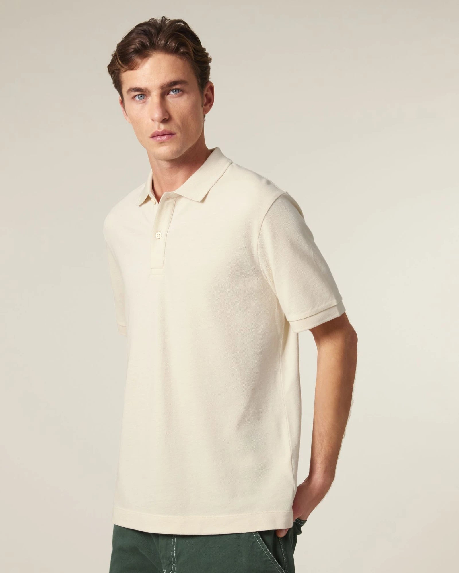 Custom organic cotton polo Stanley/Stella Prepster 2.0 - Natural Raw