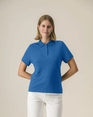 Custom organic cotton polo Stanley/Stella Stella Coaster - Royal Blue