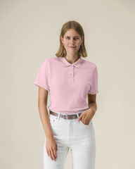 Custom organic cotton polo Stanley/Stella Stella Coaster - Cotton Pink