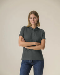Custom organic cotton polo Stanley/Stella Stella Coaster - Anthracite