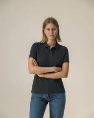 Custom organic cotton polo Stanley/Stella Stella Coaster - Black