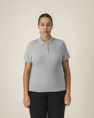 Custom organic cotton polo Stanley/Stella Stella Coaster - Heather Grey