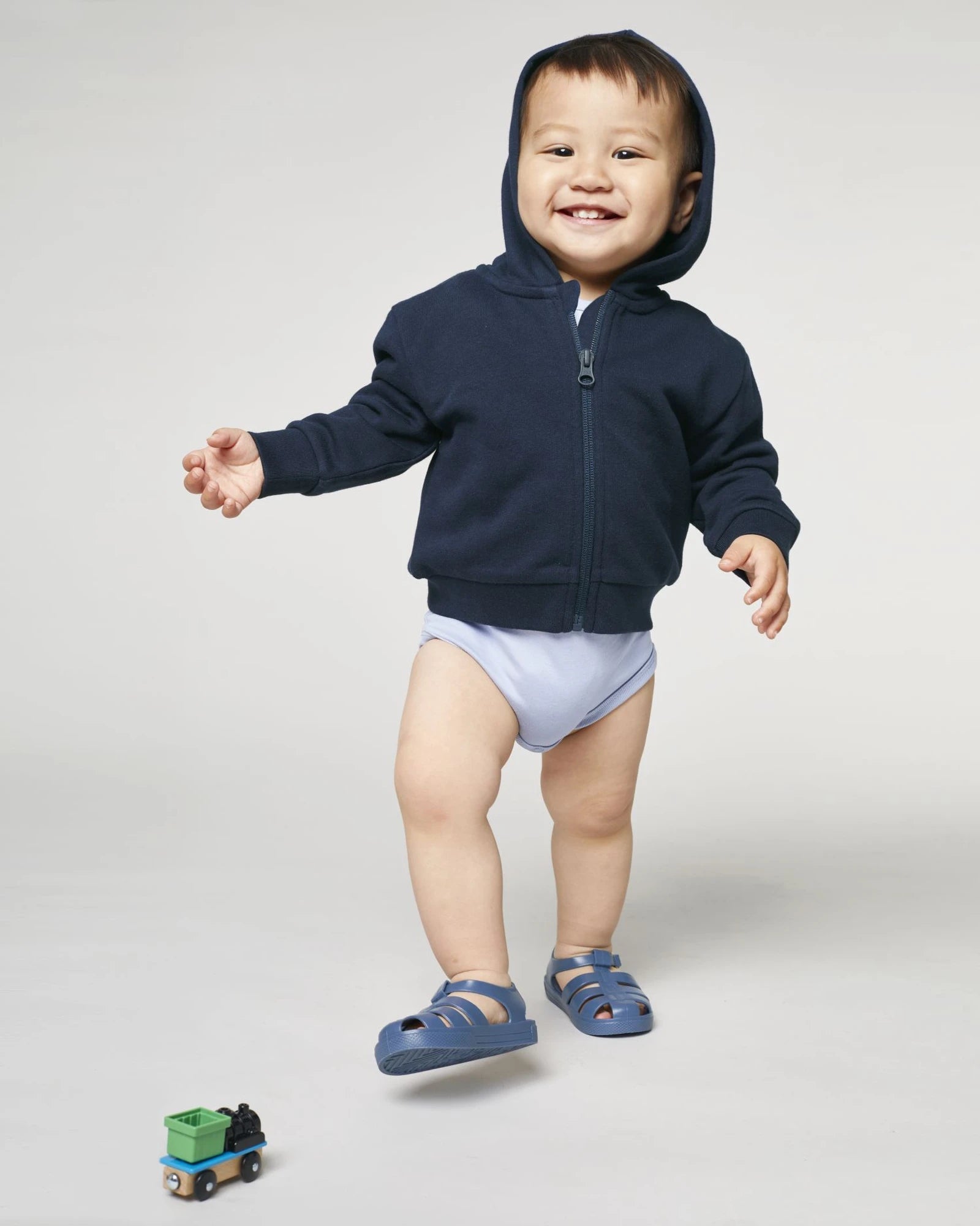 Custom organic cotton baby hoodie Stanley/Stella - French Navy