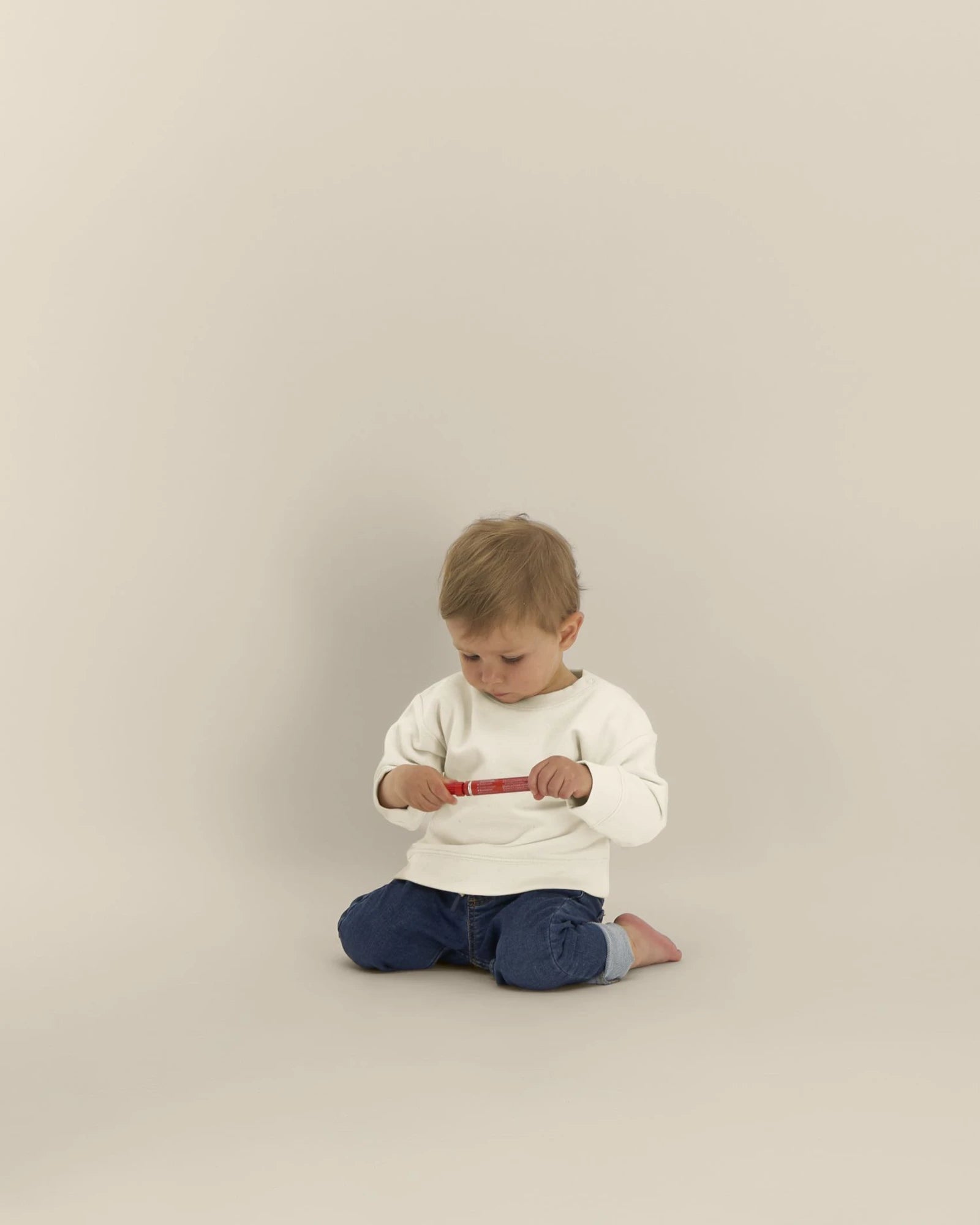 Custom organic cotton baby sweatshirt Stanley/Stella - Natural Raw