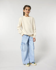 Custom organic cotton sweatshirt Stanley/Stella Mini Changer - Natural Raw