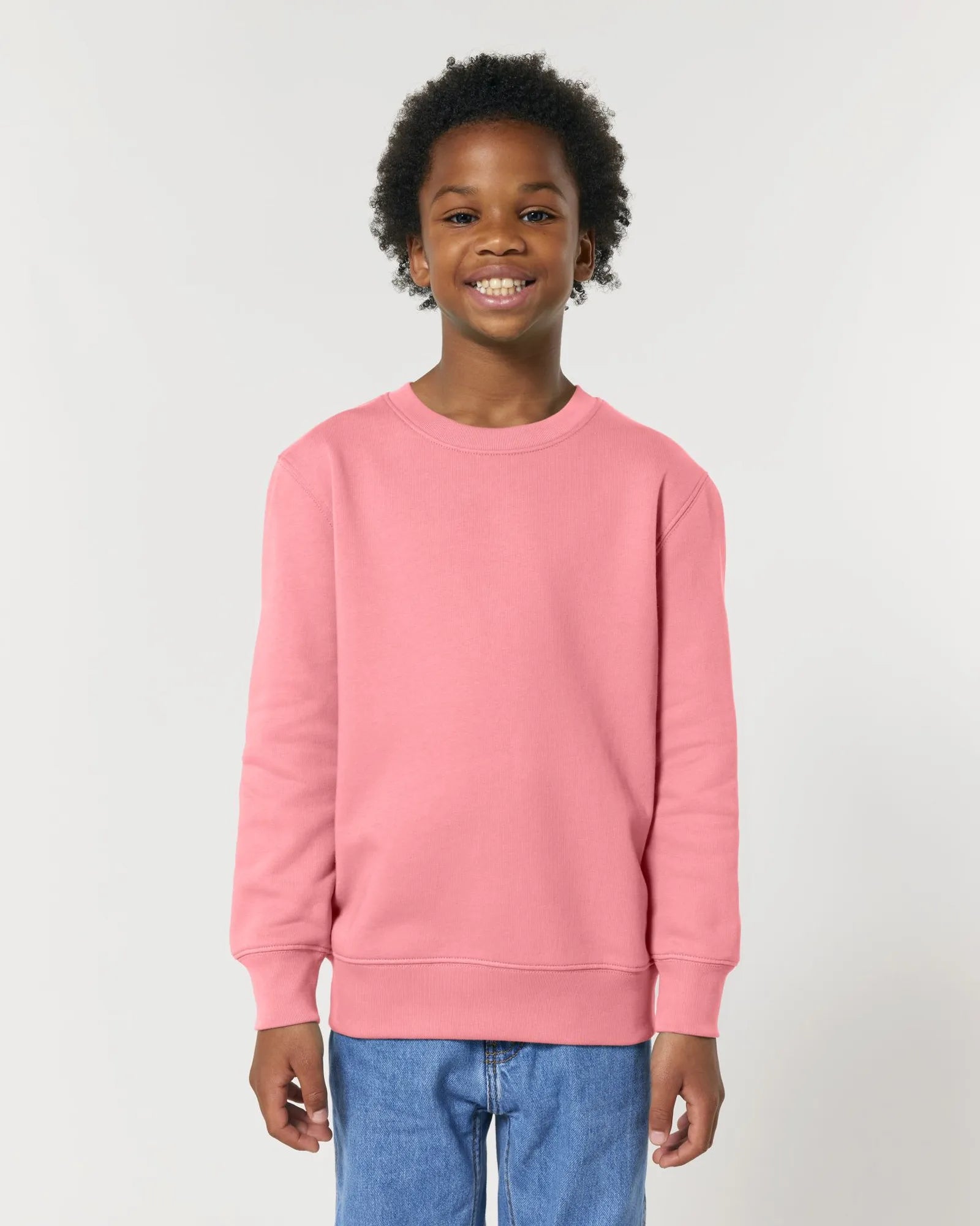Custom organic cotton sweatshirt Stanley/Stella Mini Changer - Pink Joy