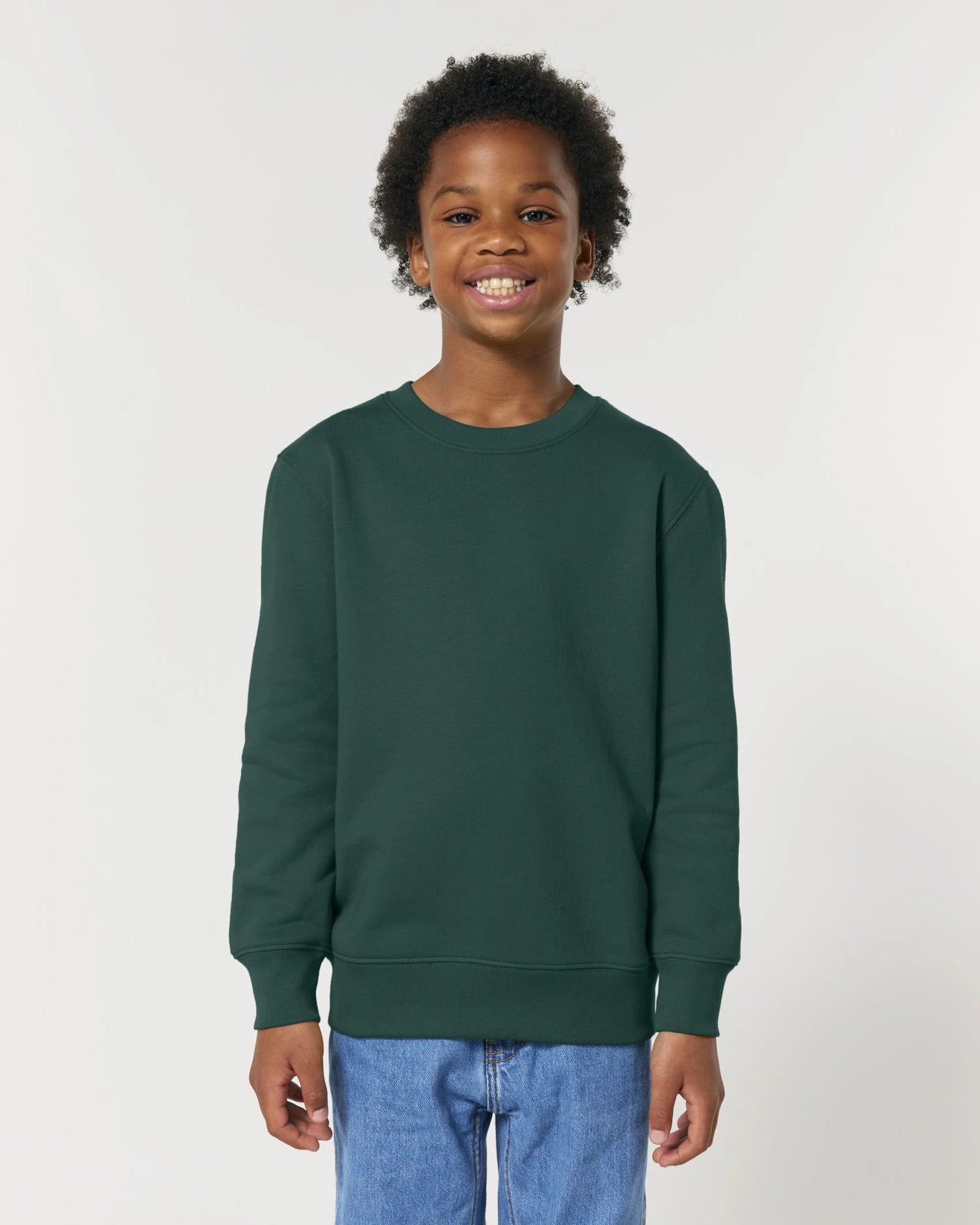 Custom organic cotton sweatshirt Stanley/Stella Mini Changer - Glazed Green