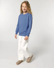Custom organic cotton sweatshirt Stanley/Stella Mini Changer - Bright Blue