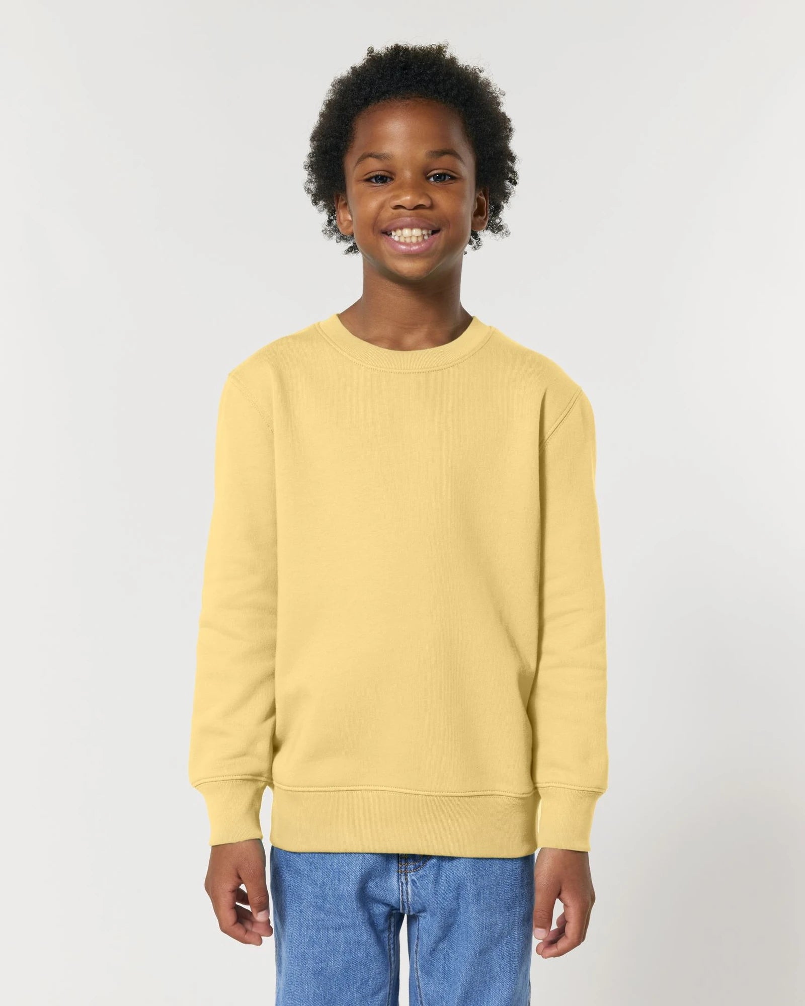 Custom organic cotton sweatshirt Stanley/Stella Mini Changer - Viva Yellow