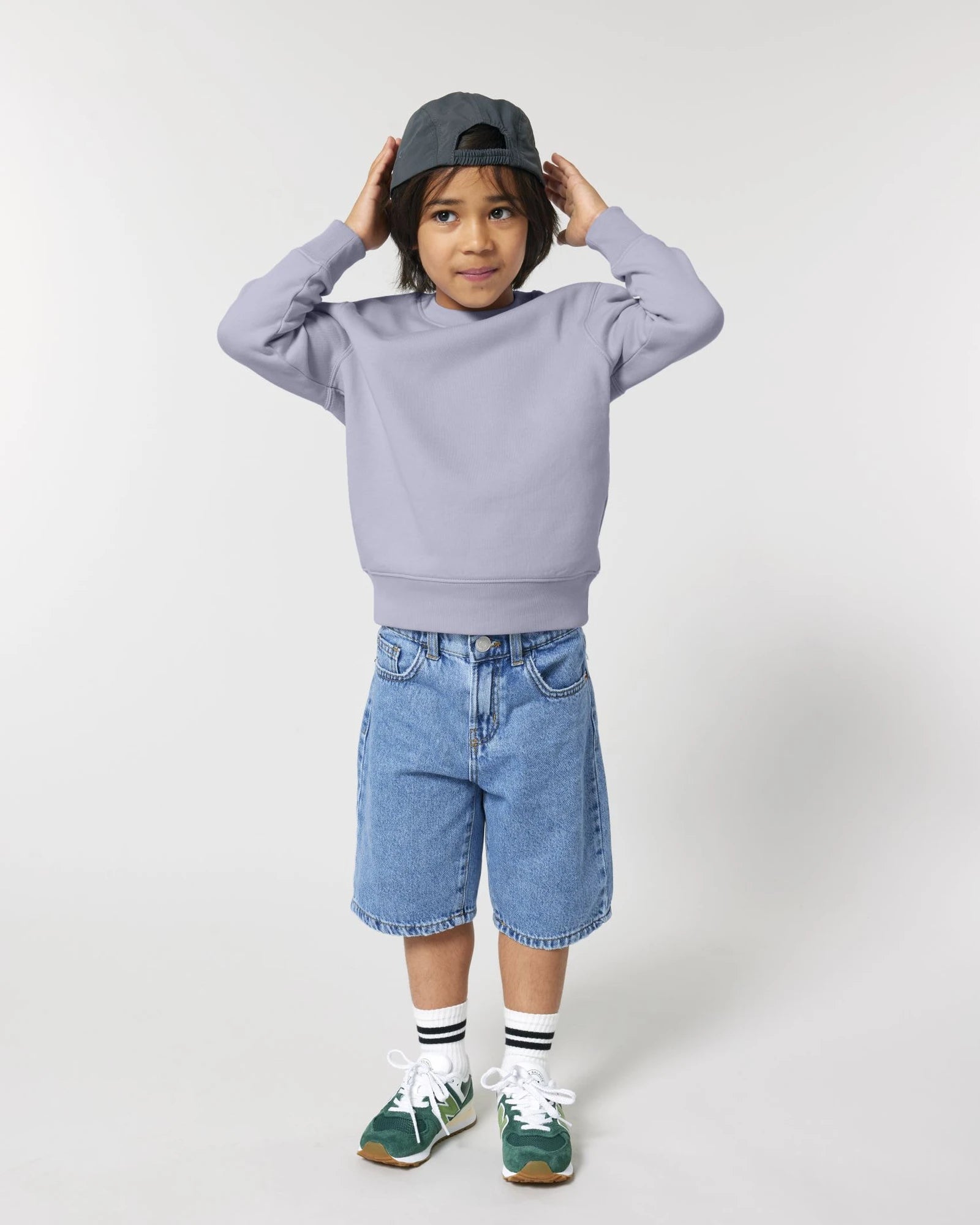Custom organic cotton sweatshirt Stanley/Stella Mini Changer - Lavender