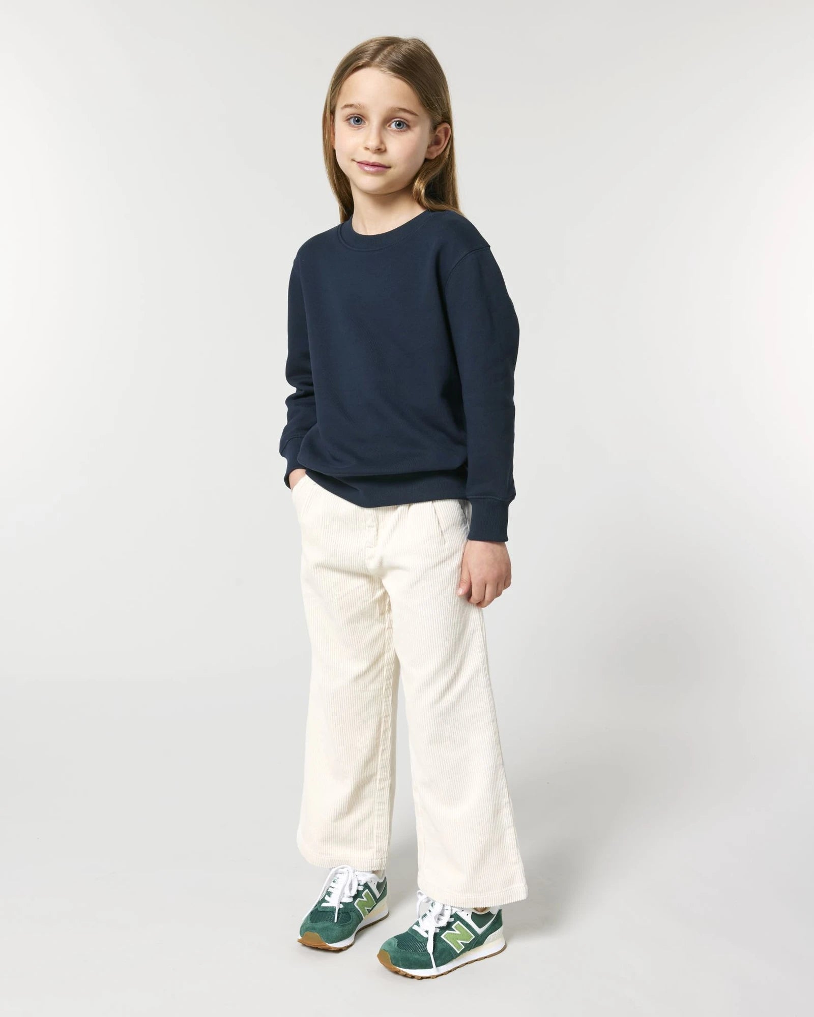 Custom organic cotton sweatshirt Stanley/Stella Mini Changer - French Navy