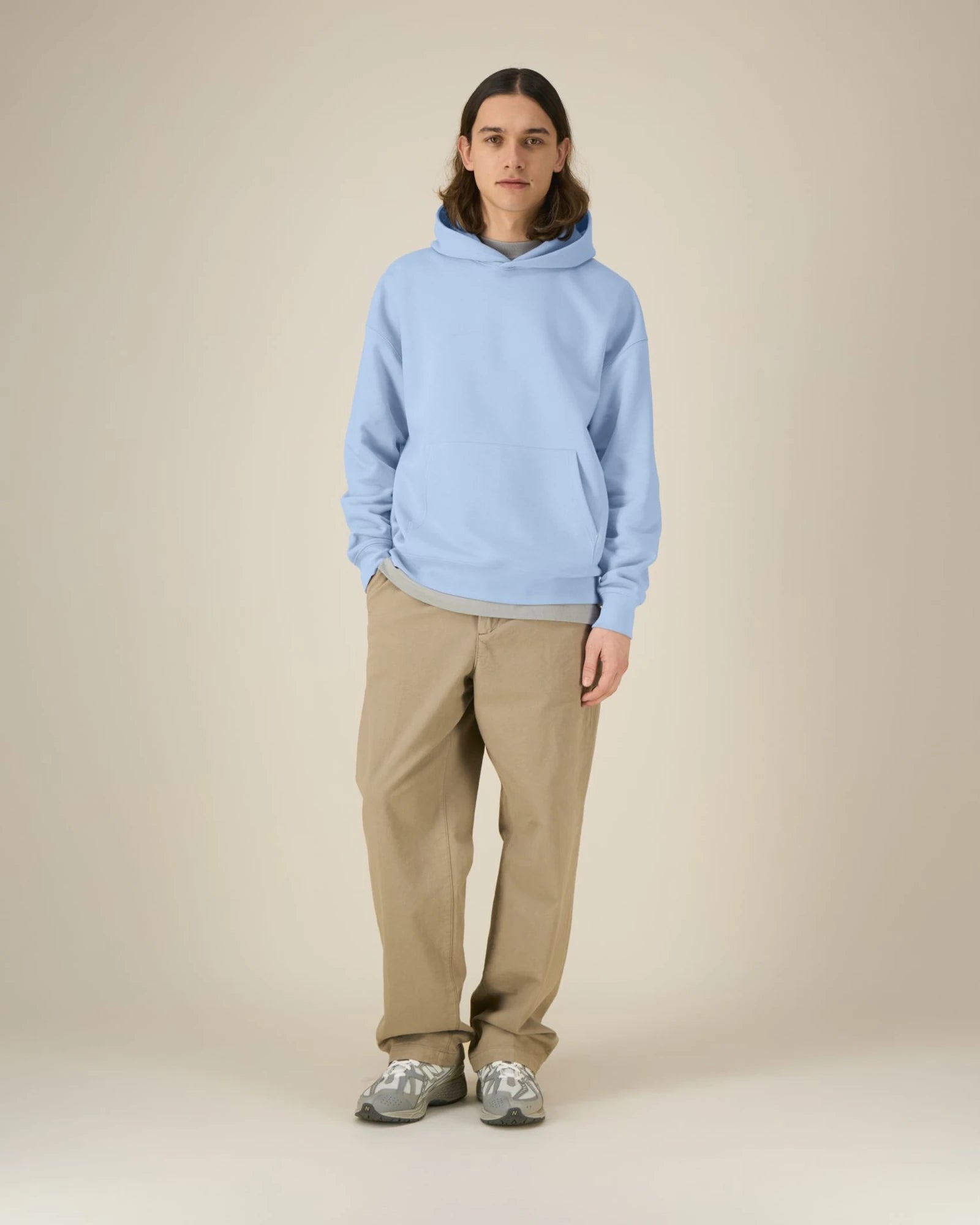 Custom organic cotton hoodie sweatshirt Stanley/Stella Archer - Blue Soul