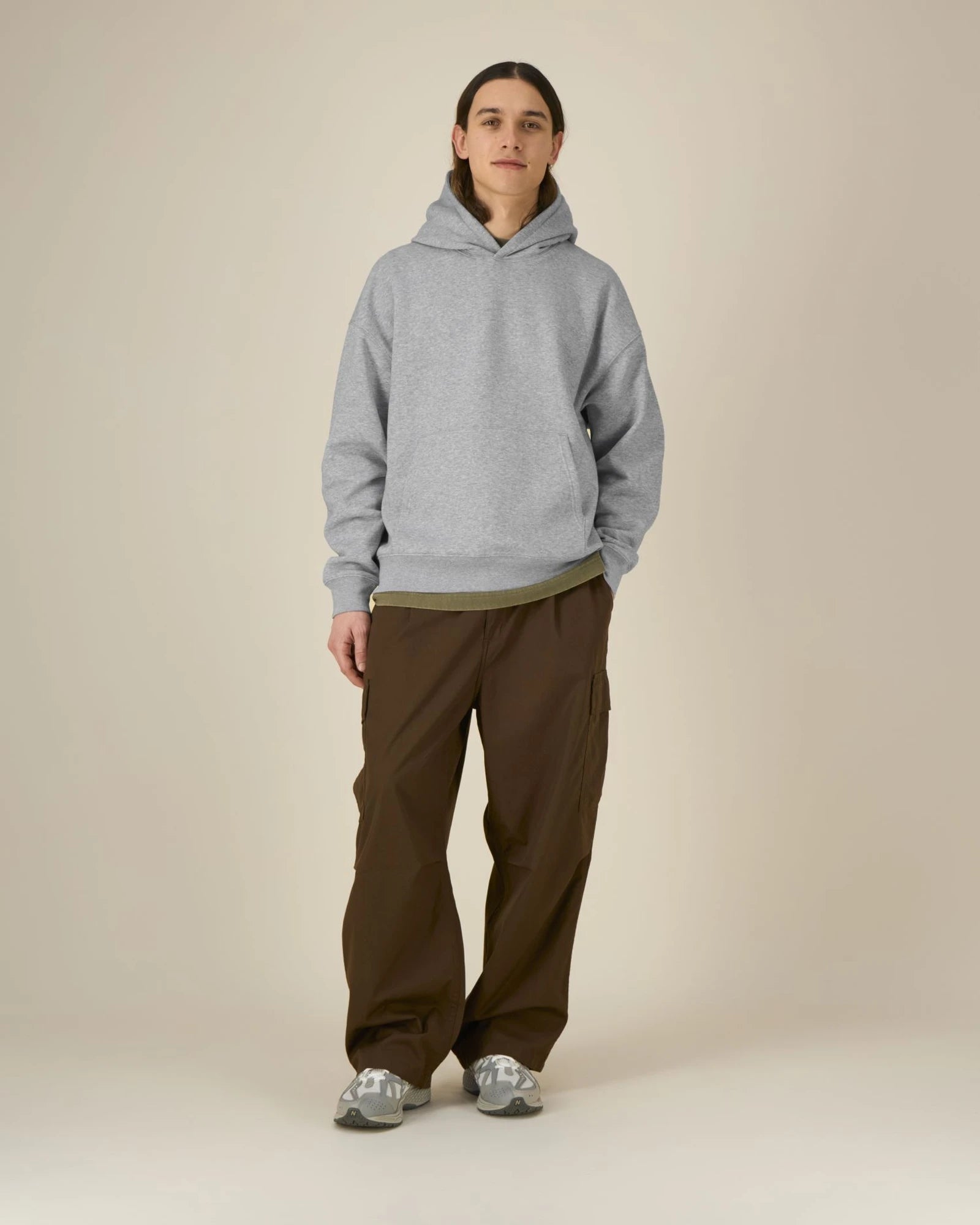 Custom organic cotton hoodie sweatshirt Stanley/Stella Archer - Heather Grey