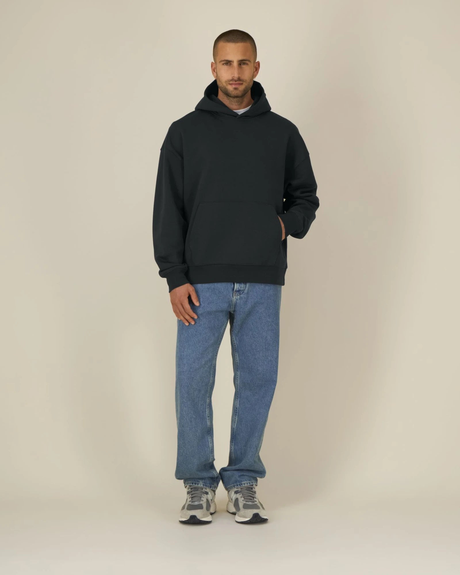 Custom organic cotton hoodie sweatshirt Stanley/Stella Archer - Black